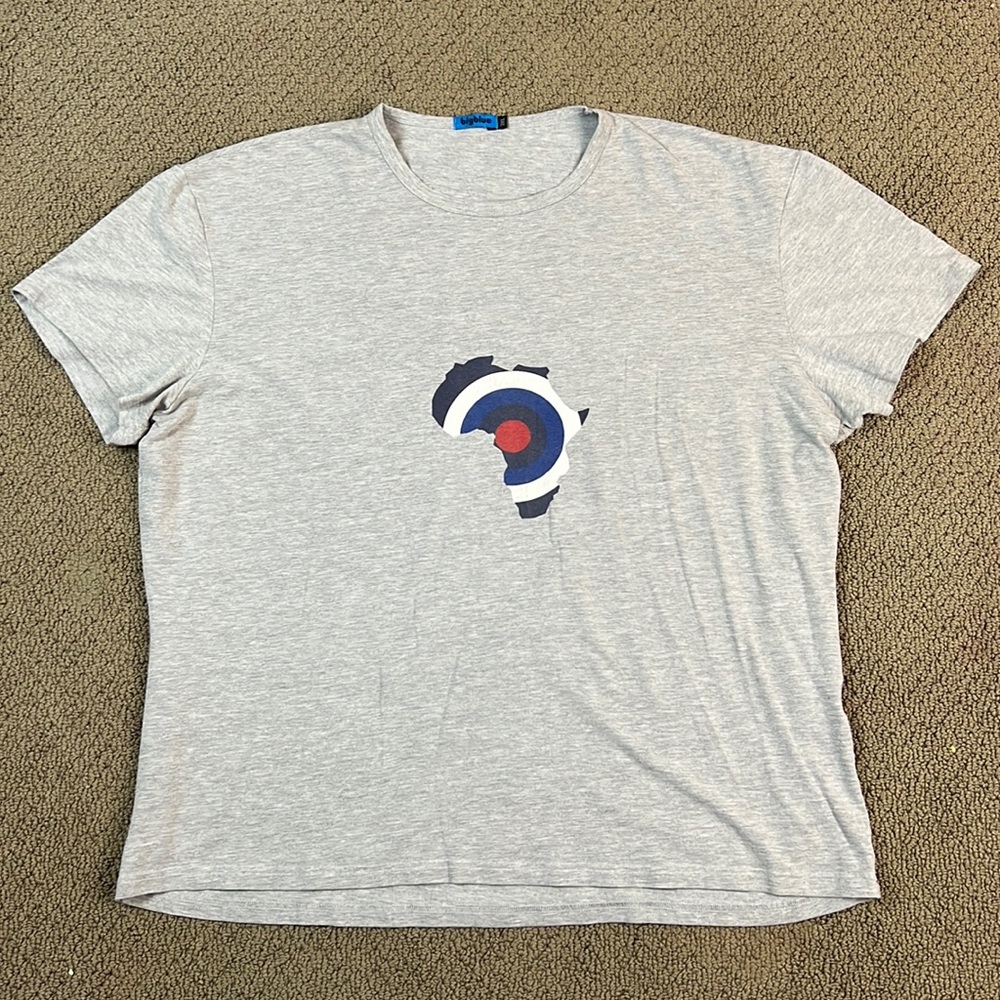 Africa T-Shirt Big Blue Brand Men's 3XL